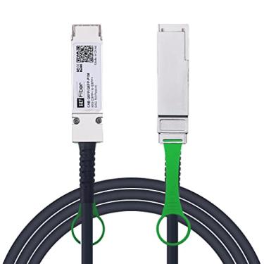 Imagem de Cabo 3m 40G QSFP+ DAC 40GBASE-CR4 Cabo Twinax de cobre de conexão direta passiva para Cisco QSFP-H40G-CU3M, Meraki MA-CBL-40G-3M, Mikrotik, dispositivos de interruptor aberto, 3 metros (3 m)