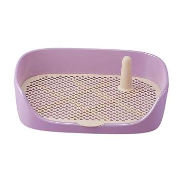 Imagem de Generic Banheiro para cães Bandeja de treinamento Potty Trainer Almofadas de treinamento Titular Comadre Apartamento Caixa de areia para animais de estimação, Roxo 40x30x11cm