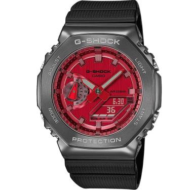 Imagem de Relógio CASIO G-SHOCK masculino preto vinho GM-2100B-4ADR