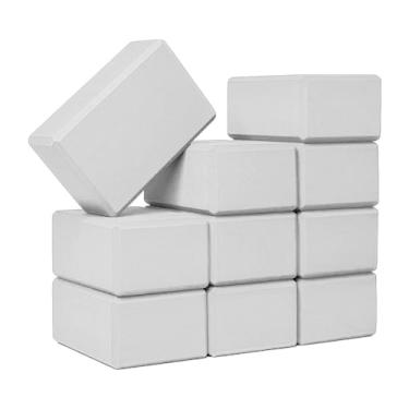 Imagem de Kit 10x Bloco Tijolo de Yoga e Pilates para Suporte e Apoio - EVA 200g