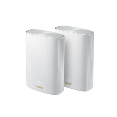 Imagem de ASUS ZenWiFi AX Hybrid Powerline Mesh WiFi6 System (XP4) 2PK – Cobertura total da casa até 5.500 m² e 6+ salas para paredes grossas, AiMesh, segurança vitalícia gratuita, fácil configuração, padrão HomePlug AV2 MIMO