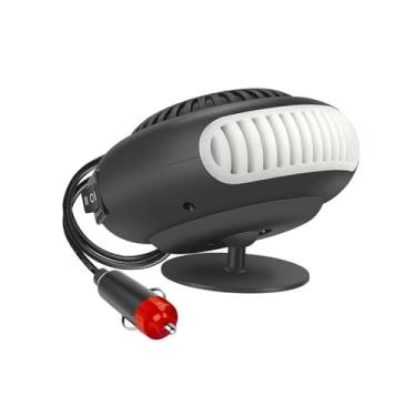 Imagem de Baoblaze Ventilador de aquecimento de carro Aquecedor elétrico 360° Descongelador de janela com base giratória para automotivo, 24V 200W