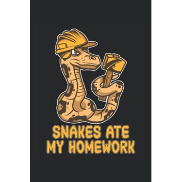 Imagem de Schlange Notizbuch: Motiv Snakes are my homework