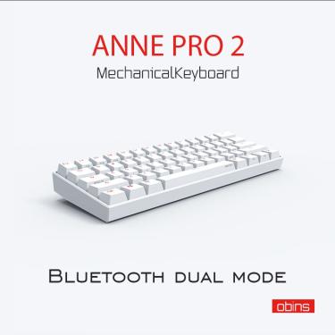 Imagem de Anne pro 2 rgb teclado mecânico do jogo  61 chaves  sem fio  bluetooth 5.0  interruptor azul