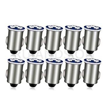 Imagem de Ruiandsion 3898 BA7S Lâmpada de painel de LED azul DC 12V 2016 3SMD Chipsets de substituição para luzes de instrumento (pacote com 10)