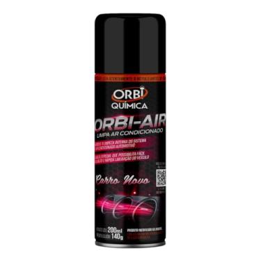 Imagem de Spray Higienizador Orbi-Air Limpa Ar Condicionado Automotivo Fragrância Carro Novo - Orbi Química