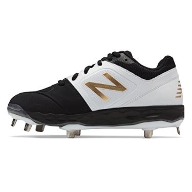 Imagem de New Balance Tênis feminino Fresh Foam Velo V1 Metal Softball, Branco | Preto | Preto, 5