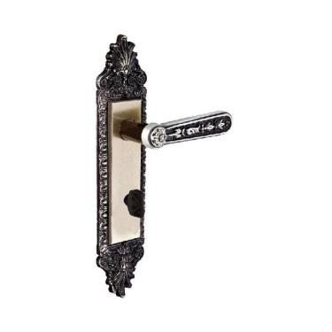 Imagem de fechadura banheiro colonial alavanca s40mm latonado alianca