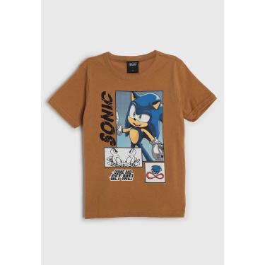 Imagem de Infantil - Camiseta Brandili Sonic Bege Brandili 26416 menino