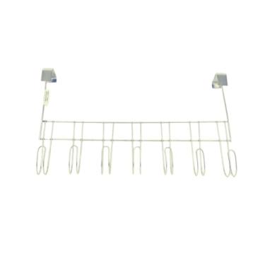 Imagem de Cabide Multiuso Para Porta 7 Ganchos Roupas Toalhas Acessorios