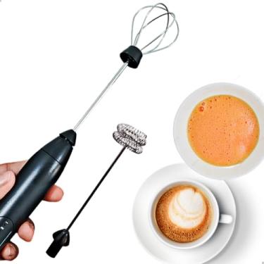 Imagem de Mixer Misturador Mix Portátil Bebidas Recarregavel Espumador de Leite e Cappuccino Mixer para Cafe Batedor de Ovos Portatil