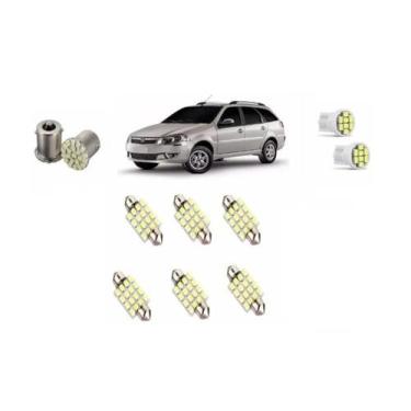 Imagem de Kit Lâmpada De Led Palio Weekend G4 Pingo Ré Placa Teto - Blue Lion, 1