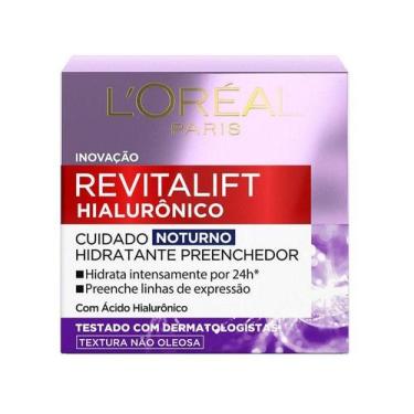 Imagem de Creme Facial Anti-idade Loreal Paris Revitalift - Hialurônico Noturno 