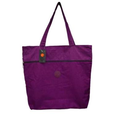 Imagem de Bolsa Sacola de Compra Grande com Bolso - good felps, Roxo