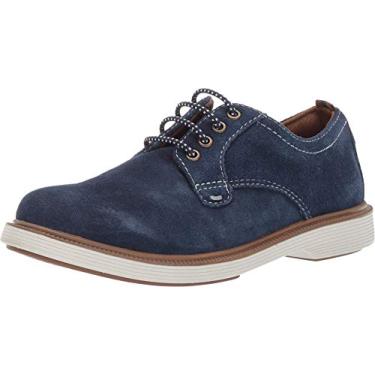 Imagem de Sapato Oxford Infantil Florsheim Supacuh Plain Toe, Navy Suede, 10.5 Little Kid