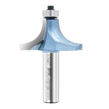 Imagem de Roteador redondo de borda com borda dupla, superfície sólida inferior esférica, guia de rolamento de raio de esfera, ponta de carboneto canto, canto, canto, arredondado, roteador, brocas, ferramentas de madeira, YJD-1/2x1-3/8, 1/2" Shank, 11/16"Radius-1/2"Shank