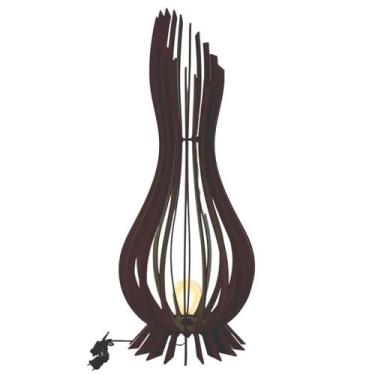 Imagem de Luminária de Chão ANA MARIA MDF - CORALISA, Preto, 75x23cm