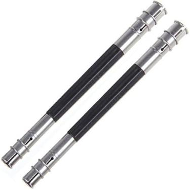Imagem de Galepromot 2 peças de aço inoxidável extensor de lápis de cabeça dupla, acessórios de papelaria para papelaria, ferramenta prática que não desperdiça lápis, porta-lápis e porta-canetas