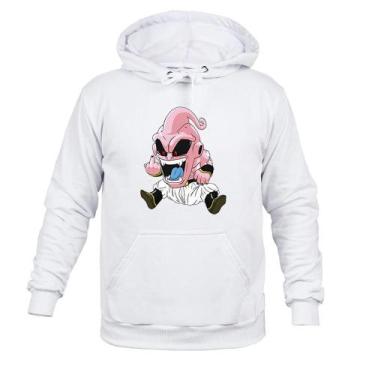 Imagem de Moletom 100% Algodão Quente Majin Doido - Surprass, Branco, G