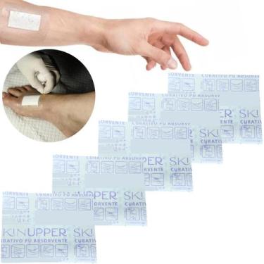 Imagem de Kit 5 Curativos C/ Compressa Absorvente Macia 8x15cm Skinup - Skinuppe