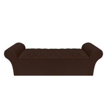 Imagem de Recamier Baú Calçadeira Chaise Quarto King 195cm Madrid - Mance Decor,