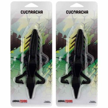 Imagem de KIT ISCA SOFT CUCARACHA ANIMAL FISHING BY JOHNNY HOFFMANN Cor:Black