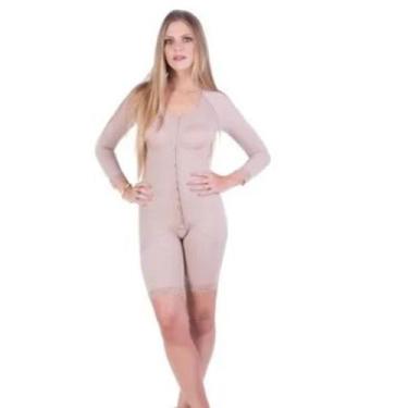 Imagem de Cinta Modeladora Pós Cirúrgica Meia Perna com Mangas - Model Forma, Be