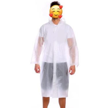 Imagem de Capa De Chuva Com Capuz Classe 100% Pvc  Unissex Impermeável - ELLO