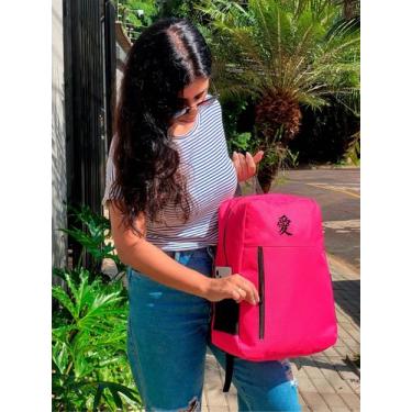 Imagem de Mochila Nylon Bolso Vertical SIMBOLO JAPONES Estampada Personalizada R