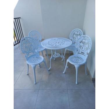 Imagem de Conjunto de Mesa Para Jardim Itália Alumínio Fundido Unifer Móveis
