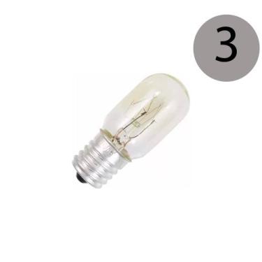 Imagem de Kit 3 Lâmpadas Fogão/Geladeira Tu-22 Clara E-17 25w 127v - Decorium
