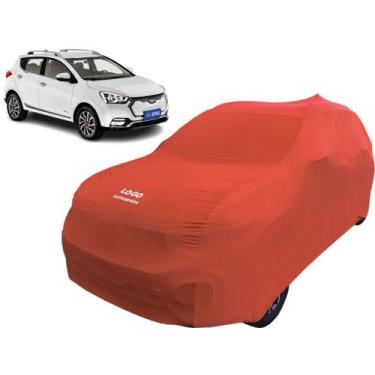 Imagem de Capa Sob Medida Carro Elétrico Jac IEV40 Com Logo - Mz, Vermelha