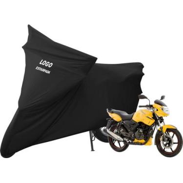 Imagem de Capa De Tecido Helanca Lycra Moto DafraApache Com Logo - Mz, Preta