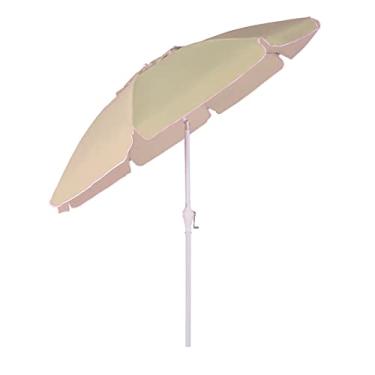 Imagem de Ombrelone Maresias 2,5m Bagum Alumínio Articulado Com Manivela Bege - 250806 Belfix
