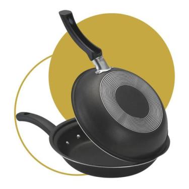 Imagem de  Frigideira Antiaderente 18cm Teflon Para Ovos e Panquecas - MUNDO DA 