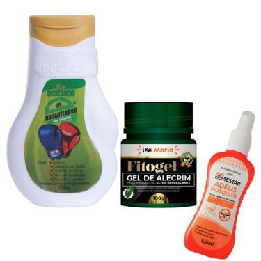 Imagem de Gel Nocauteador + Fitogel  Gel de Alecrim + Spray Repelente Contra Ins