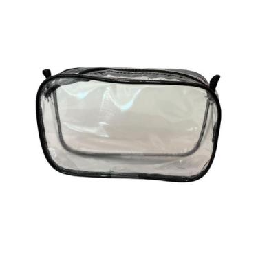 Imagem de ESTOJO transparente PRETO 21x11 - Gii Matos Makeup