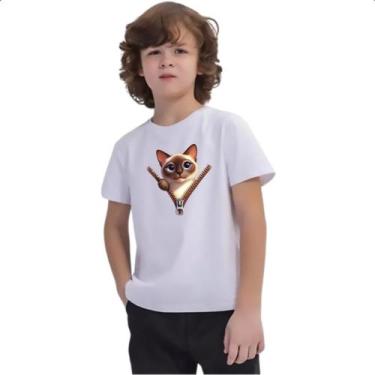 Imagem de Camiseta Infantil Siames no ziper - Alearts, 4