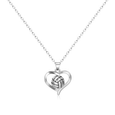 Imagem de Hanreshe Colar de bola de futebol pingente para meninas joias esportivas ouro 14K colar de cruz de futebol para meninos presentes de jogador de futebol, 1, Aço inoxidável, Amazonita