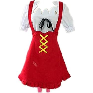 Imagem de Cos Anime Nami Cosplay Fantasia Top + Saia Alça Feita sob medida (Masculino M)