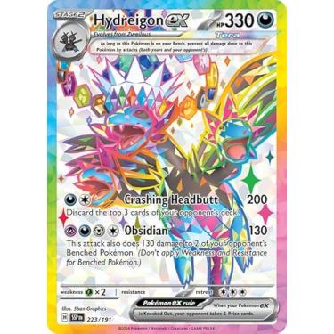 Imagem de Pokemon - Hydreigon ex 223/191 - Surging Sparks – Full Art Ultra Rare – Foil Card
