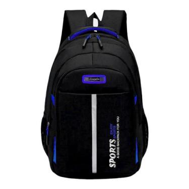 Imagem de Mochilas Escolar Trabalho Reforçada Sports BL-1180, Azul