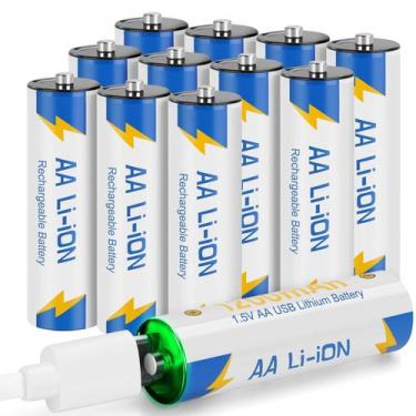 Imagem de Baterias Recarregáveis Volkate AA 1200mAh 1.5V - Pacote com 12
