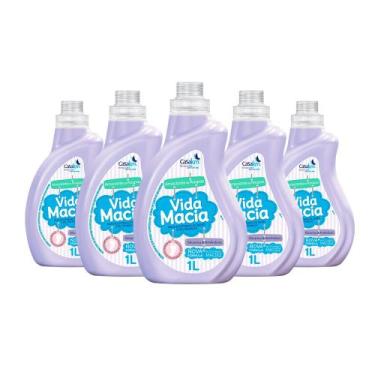 Imagem de Kit 5 Und Amaciante Vida Macia Amêndoas 1l