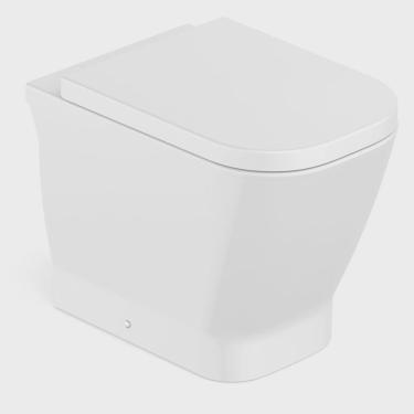 Imagem de Vaso Sanitário Convencional com Assento Termofixo Queda Amortecida Gap Roca