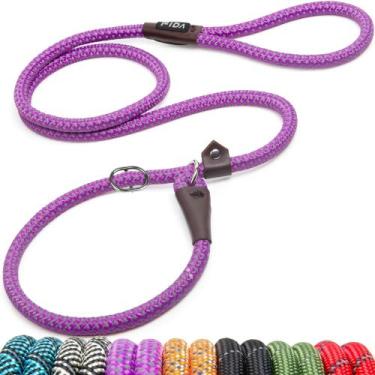Imagem de Coleira Slip Lead Dog Loop Fida Durable 1,8 m x 1,3 cm roxa