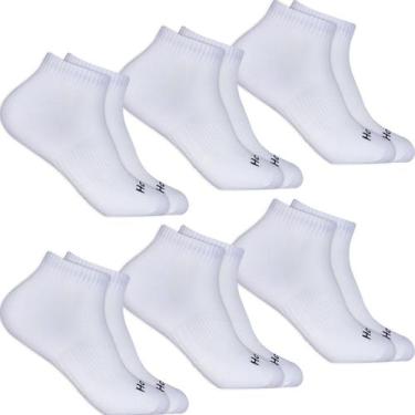Imagem de Kit 6 Pares Meias Hoahi Original Algodão Masculina Feminina Sapatilha 