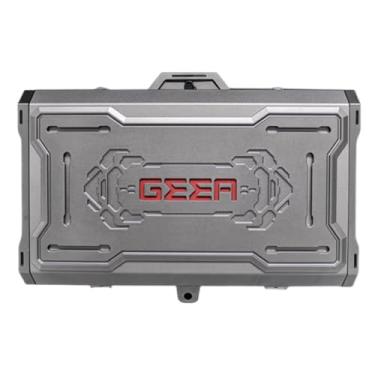 Imagem de SXMA Caixa de armazenamento de porta traseira Caixa de ferramentas de caminhão compatível com tanque 300-2019-2024 com orifício de instalação de suporte de mastro, reservada para instalação de câmera