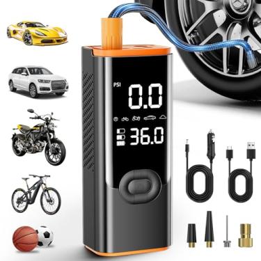Imagem de Compressor de ar portátil, bomba de ar de 180PSI para pneus de carro com bateria de 25000 mAh, bomba de ar inteligente com um clique para carros, motocicletas, bicicletas e muito mais