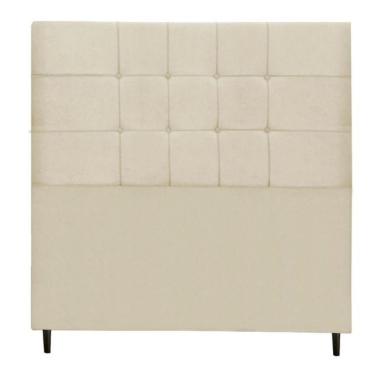 Imagem de Cabeceira Estofada Cama King 195cm Barcelona Bege